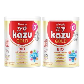 Combo 2 Lon Sữa Kazu Gold Gain, Bio, Kao, Miễn Dịch 0+ 1+ 2+ 810g [Date 2026]