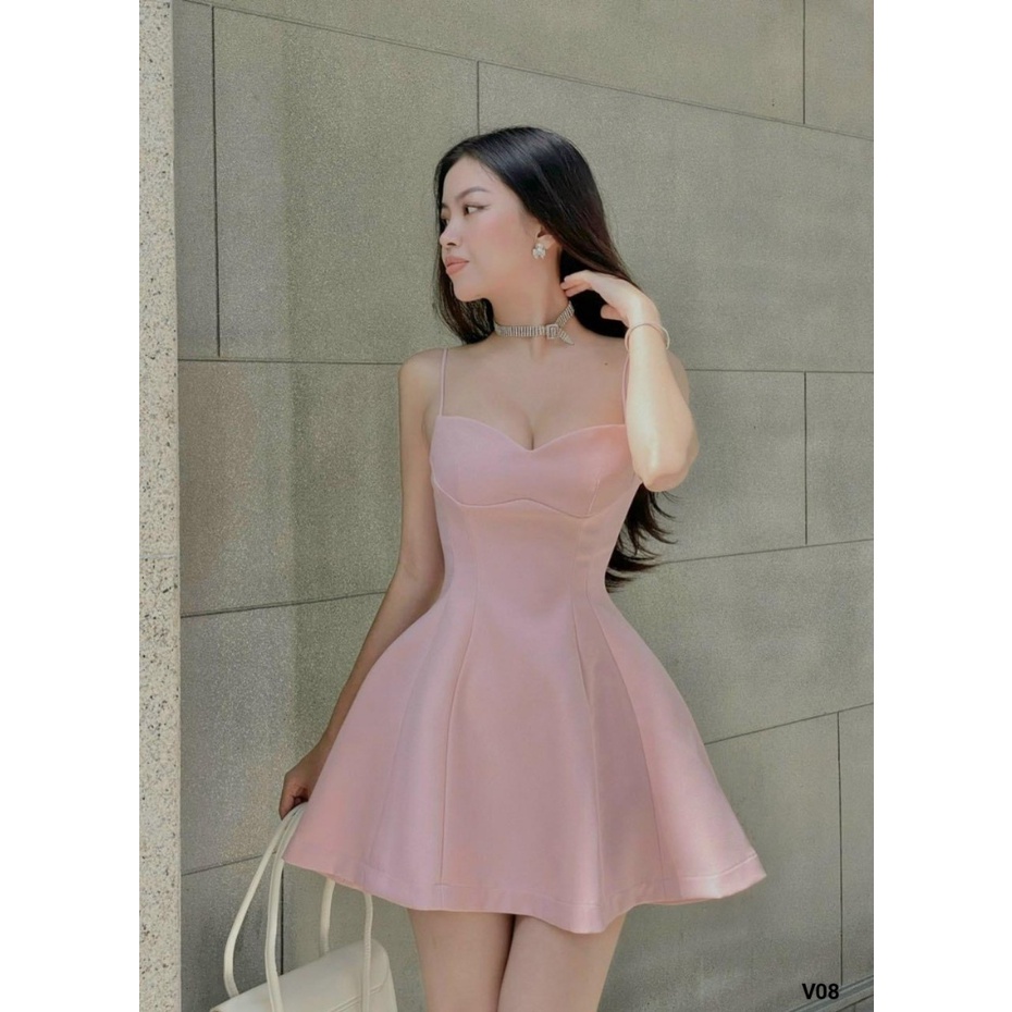 (FreeShip) Đầm tapta Xòe Ngắn Thời trang tiểu thư - siêu xinh xắn , tôn dáng sang chảnh , phong cách hiện đại