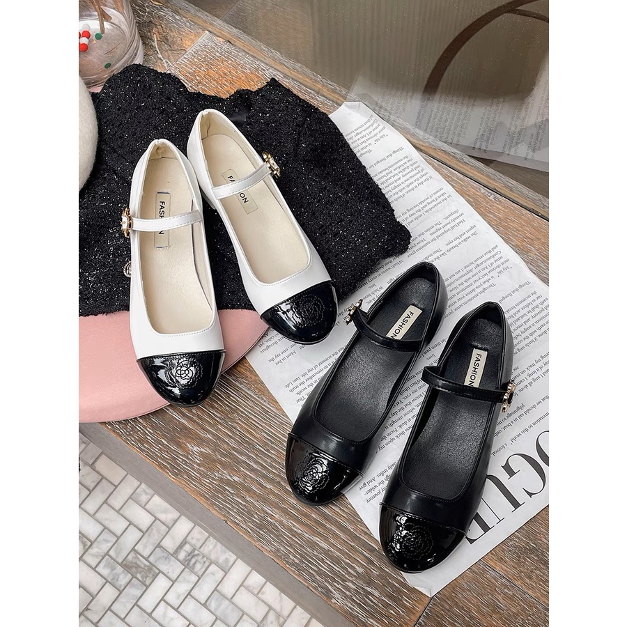 Giày búp bê hoa trà 866