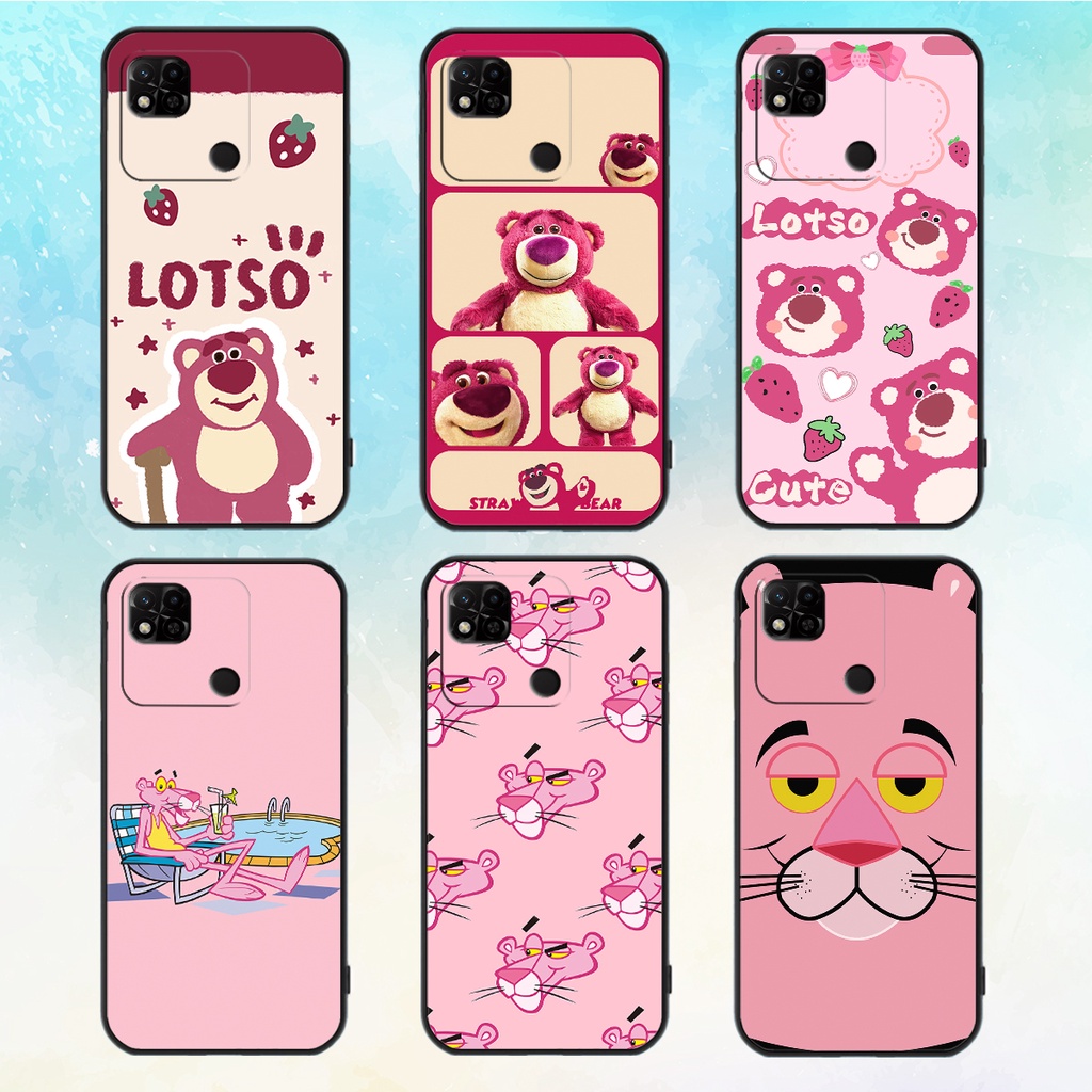 Ốp lưng Xiaomi Redmi 10C / Redmi 10A in hình gấu dâu losto, pink panther đáng yêu,hot trend.