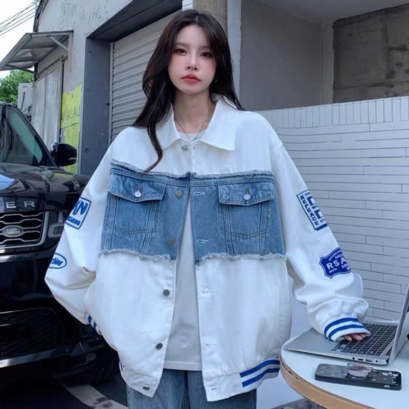 Áo Khoác Bóng Chày Dáng Rộng Thêu Họa Tiết Kiểu vintage Cá Tính Cho Nam