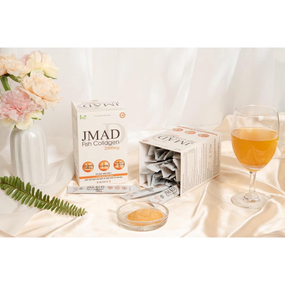 Collagen JMAD 2000mg giúp trắng da, mờ nám, chống lão hóa (30 gói x 3g)