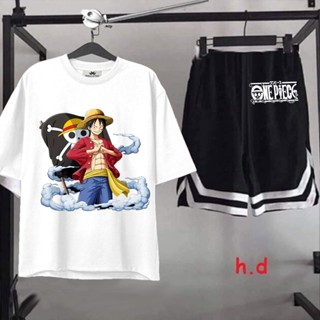 Sét bộ quần áo One piece 🎁 FREESHIP 🎁 Áo Luffy tay lỡ anime đảo hải tặc có đủ size