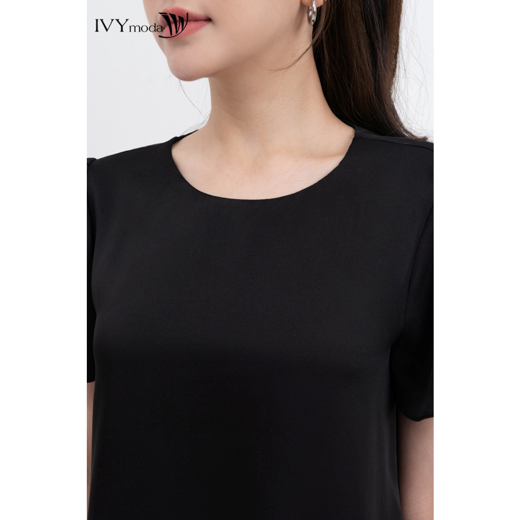 Áo lụa suông gấu xòe nữ IVY moda MS 16M8267