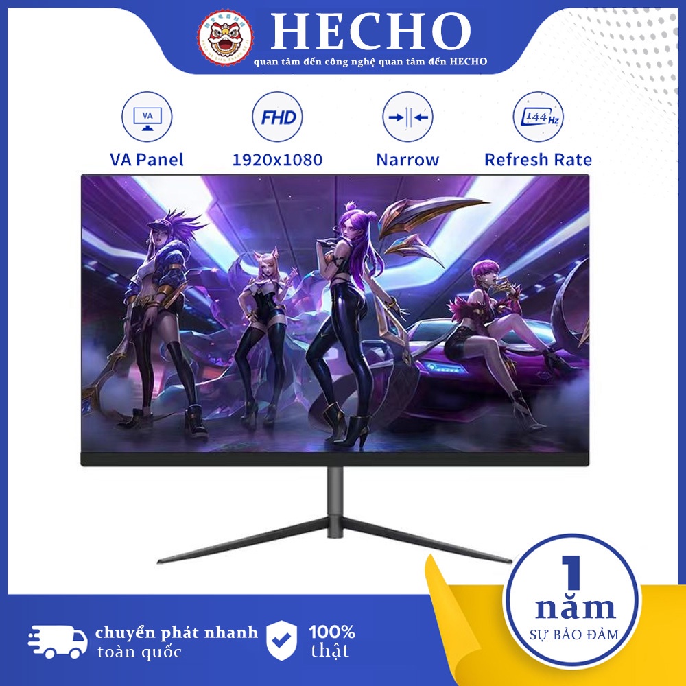 Hecho Màn hình 32 inch 1k Mặt đối mặt 1K HD Không viền 27 inch Màn hình máy tính để bàn 24 Màn hình 144hz IPS 75hz màn h