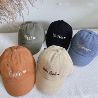 Mũ Lưỡi Trai Thêu Tên Cho Bé, Mũ thêu tên Theo Yêu Cầu, Nón Lưỡi Trai Thêu Tên Cho Bé
