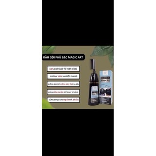 Dầu Gội Phủ Bạc Magic Art - Lược Nhuộm Tóc Thông Minh