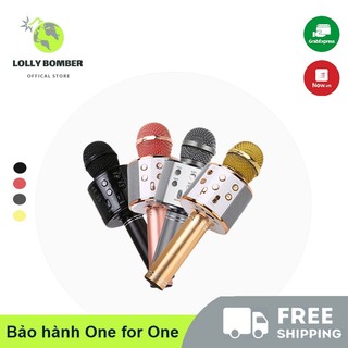 Micro Karaoke Bluetooth Micro Không Dây Bản,Micro Không Dây Karaoke Bluetooth WS-858 Mic Karaoke Mic Hát Bluetooth