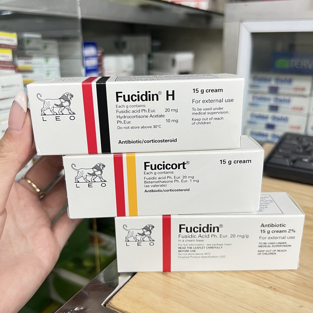Kem bôi da fucicort/fucidin/fucidin H