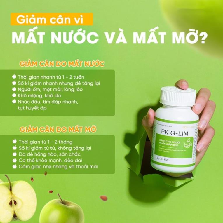 Viên uống hỗ trợ giảm cân PK G-LIM Dr.Lacir 1 hộp 30 viên - thúc đẩy đốt cháy mỡ thừa DR49