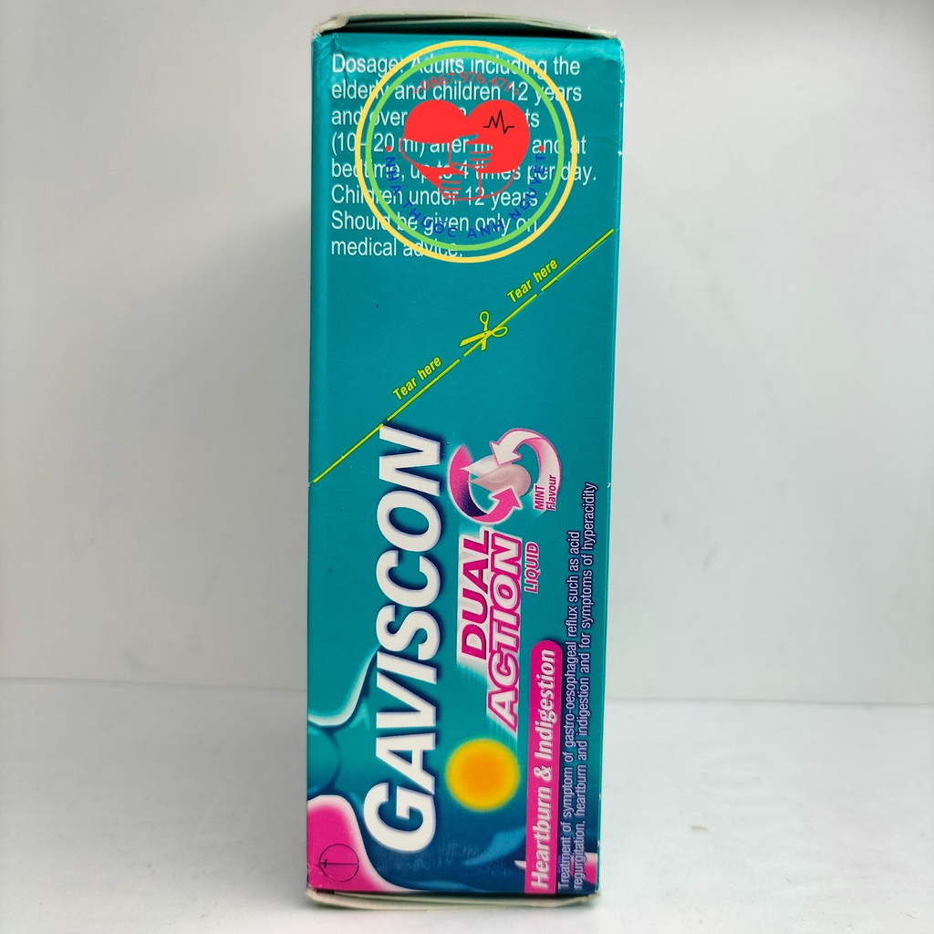 Gói dạ dày Gaviscon - Giảm nhanh ợ nóng và khó tiêu hộp 24 gói