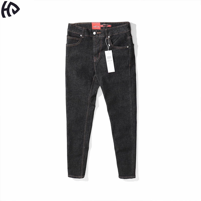 Quần jean nam trơn thời trang Hpfashion, quần bò nam trơn chất jean co giãn nhẹ siêu dày dặn, form cực chuẩn - QJNTCS19