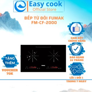 Bếp từ đôi ,bếp từ Fumak FM-IC2000 Chính Hãng Nhật Bản Bảo Hành 24 Tháng, Đổi Lỗi Trong Vòng 30 Ngày