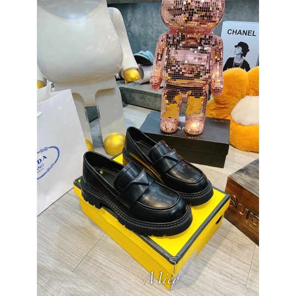 Giày slipon pra da ds da lì, bóng đế đúc fullbox mã 1936