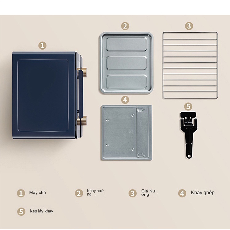 KONKA Lò Nướng Bánh Mì mini Đa Năng Tiện Dụng Cho Gia Đình