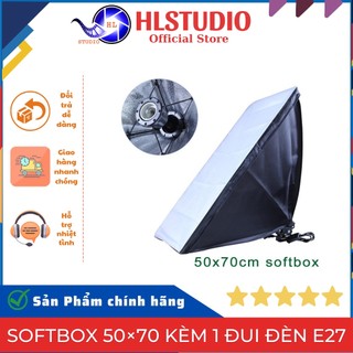 Softbox 50×70 kèm 1 đui đèn E27 HL Studio
