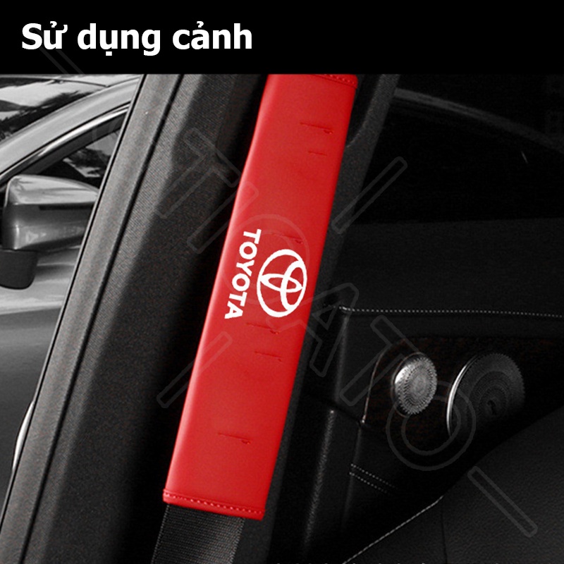 GTIOATO Da DâY Đai An ToàN Ô Tô CàI DâY An ToàN Ô Tô BọC DâY An ToàN Xe HơI Phụ Kiện Oto Trang Trí Oto Phụ KiệN BêN Trong Ô Tô Cho Toyota Raize Corolla Cross Vios Veloz Innova Camry Hilux Yaris Fortuner Wigo Altis RAV4 Avanza Hiace