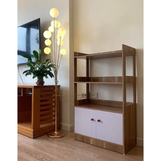 Kệ để đồ nhà bếp 4 tầng có học tủ - Kệ để lò vi sóng đa năng mẫu mới - Tủ trưng bày đồ đạc