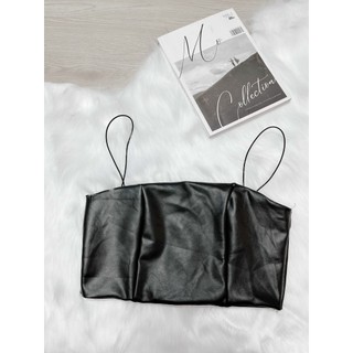 ÁO TANK TOP TRỄ VAI LIỆU DA PU DO310 #UTRRB RUBY