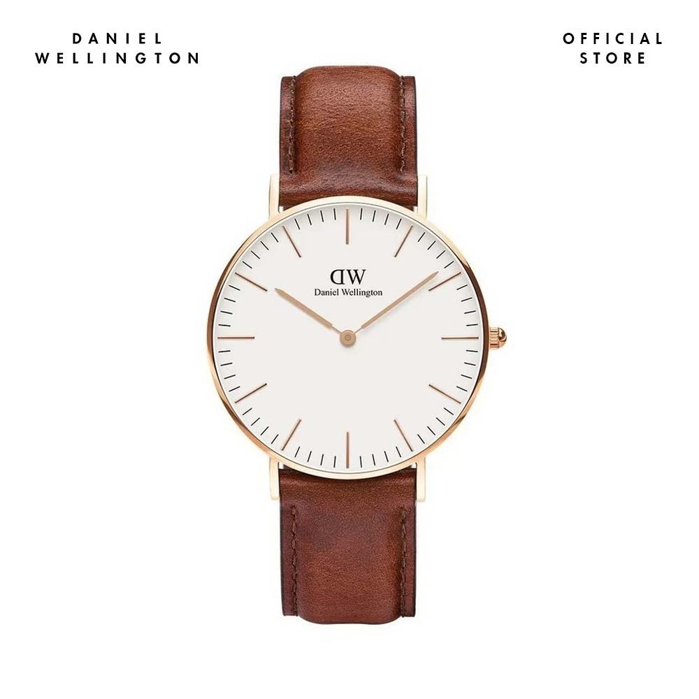 Đồng hồ Nam Daniel Wellington dây Da - Classic Mawes 36mm DW00100035