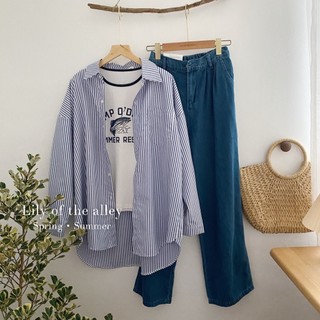QC sơ mi kẻ sọc oversize