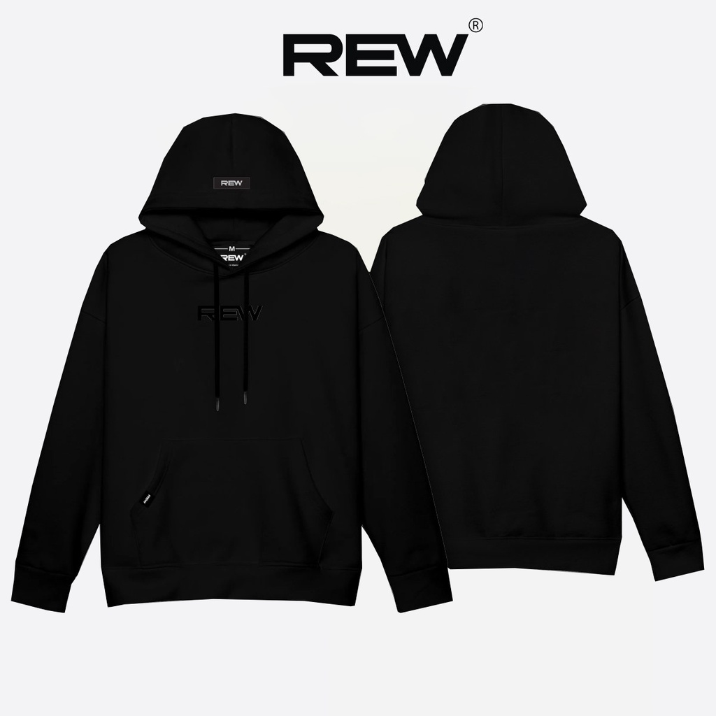 Áo Hoodie mỏng trơn mặc mùa hè nhiều màu Form rộng loại mỏng 100% Cotton REW