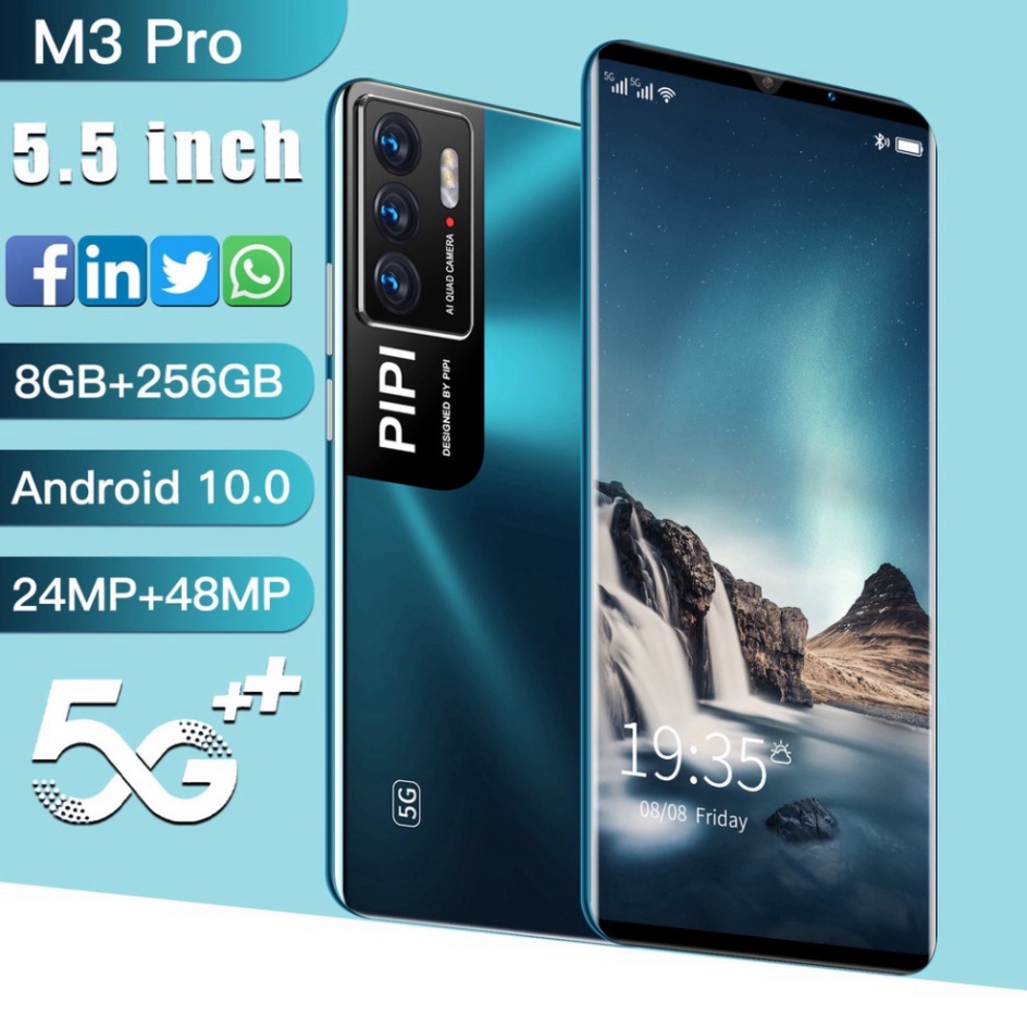 Điện thoại M3 Pro điện thoại di động (12GB+512GB) sim kép 5G sạc nhanh trò chơi điện thoại cũ android cảm ứng giá rẻ