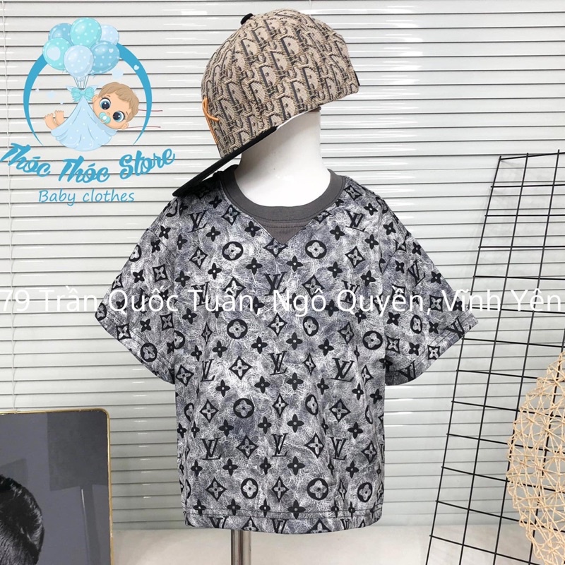Áo phông cộc Lv cho bé cao cấp