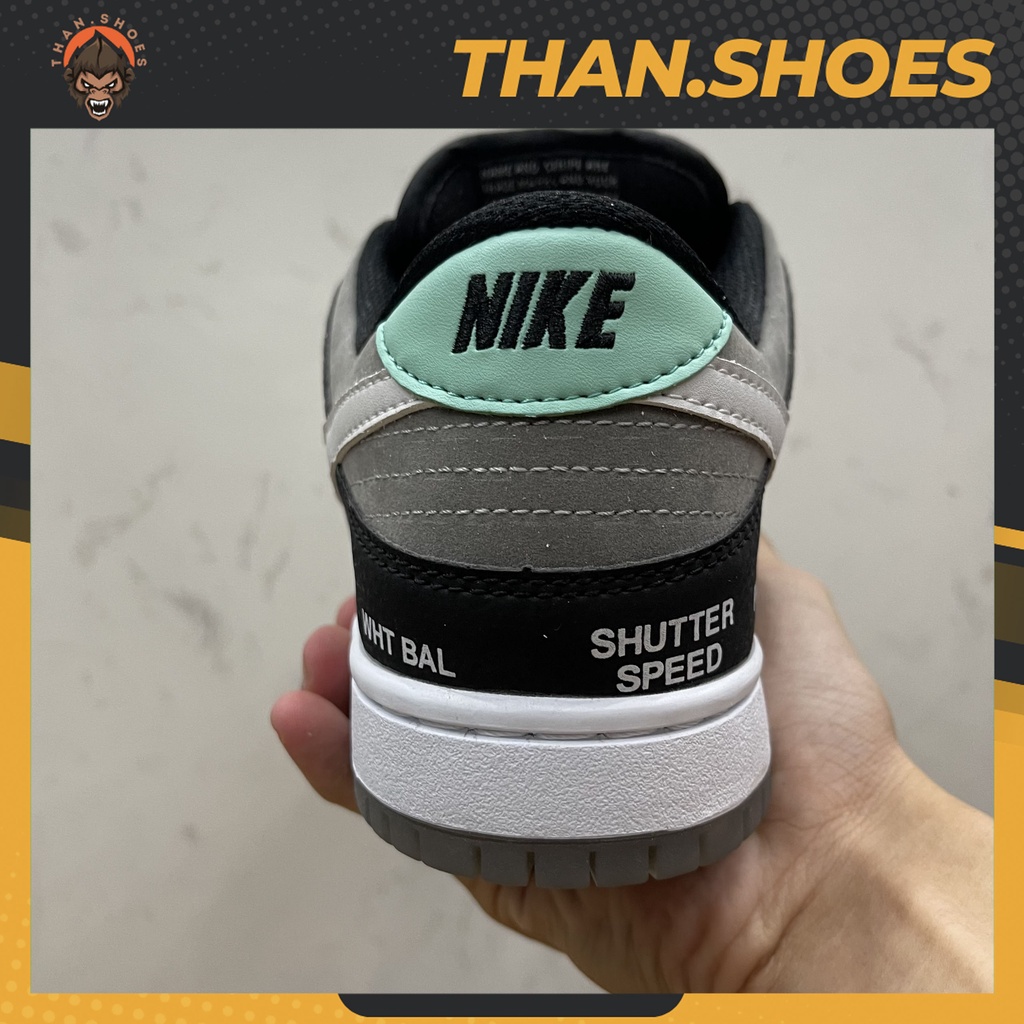 Giày SB Dunk Low Camcorder, SB Xám Đen - Than.Shoes