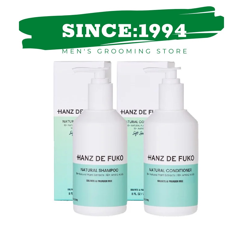 Dầu gội xả nam cao cấp Hanz De Fuko Natural Shampoo , Hanz De Fuko Natural Conditioner - Hàng chính hãng