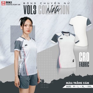 Bộ Quần Áo Bóng Chuyền Nữ Riki Vol 3 - Độ Bền Cao, Thoáng Khí Tốt