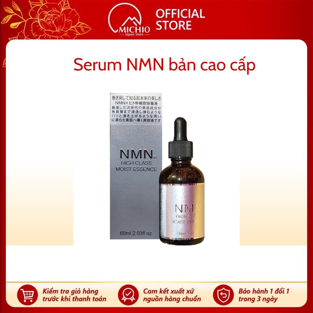 Serum NMN High Class Moist bản cao cấp, NMN bạc tinh chất dưỡng ẩm làm trắng da