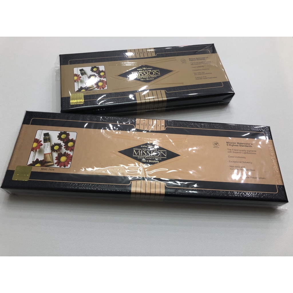 {Shop Đen và Trắng} Bộ màu nước Mijello Gold 18/24 màu, 7ml/tuýp