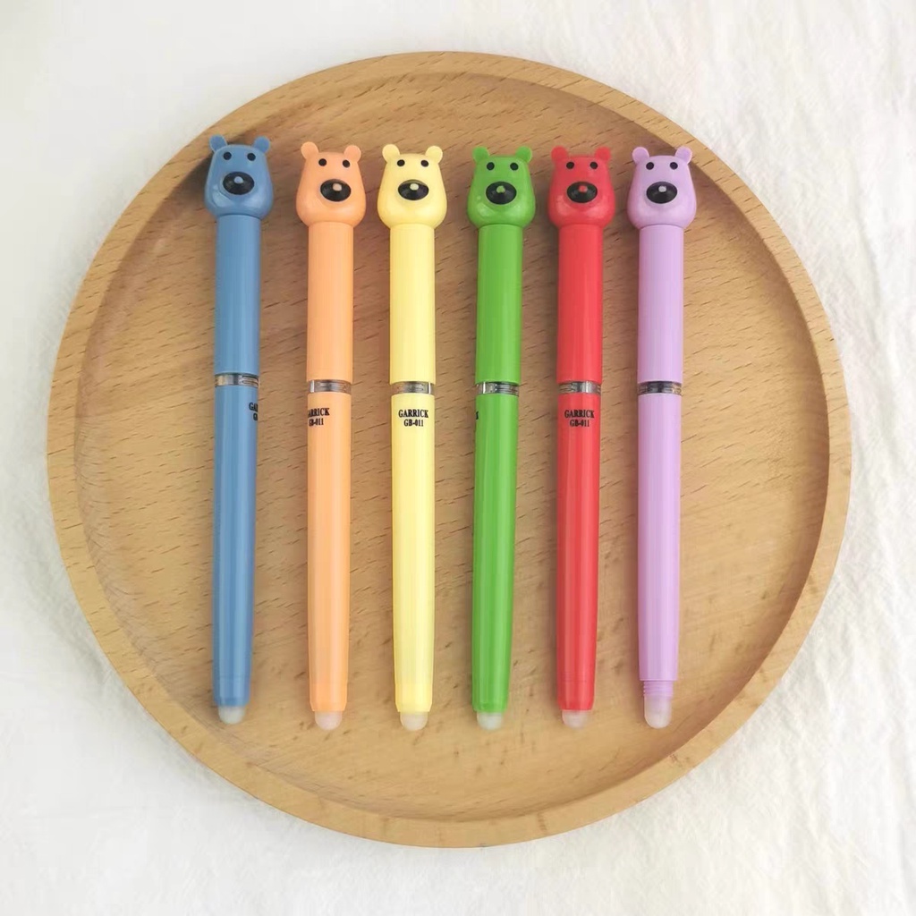 Bút máy XOÁ ĐƯƠC GẤU  tặng kèm 1 Ống mực thay thế cho bé