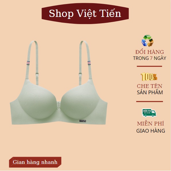 Áo lót nữ không gọng su đúc xuất Pháp đệm dày nâng ngực chống xệ Việt Tiến ACC01