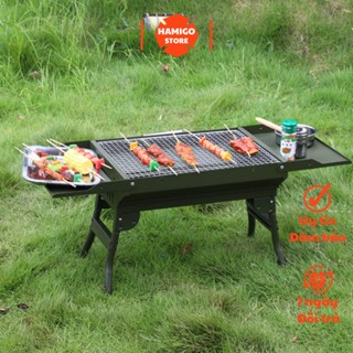 Bếp nướng than hoa gấp gọn đi Picnic du lịch tiệc BBQ dã ngoại quai xách tiện lợi
