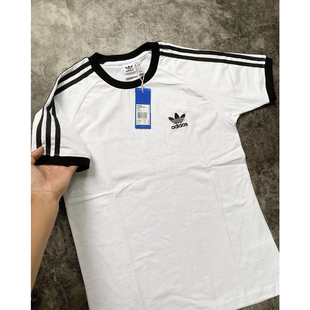 (HÀNG XUẤT XỊN) Áo đen 3 sọc cổ điển Form Unisex 271 CLFN 3-Stripes Tee Black - Size Xs S M L | BigBuy360 - bigbuy360.vn