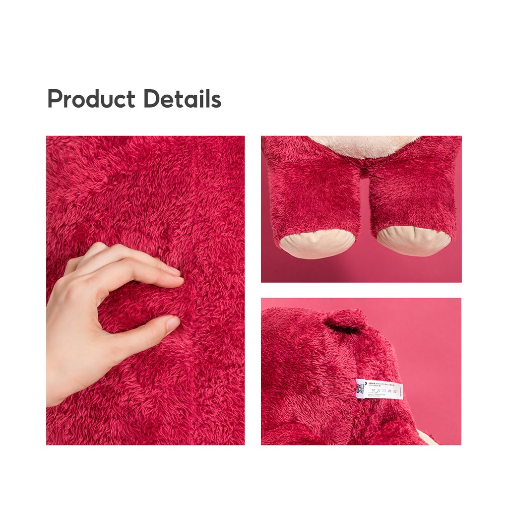 Miniso Gấu Dâu Đồ Chơi Nhồi Bông Mềm Mại Đáng Yêu 100% polyester 35CMx19CMx15CM