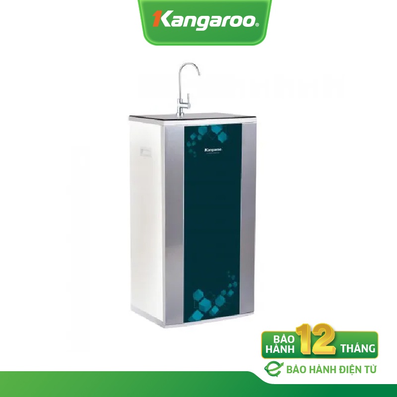 [MIỄN PHÍ LẮP ĐẶT] Máy lọc nước KANGAROO RO 9 lõi Model KG08G4 vỏ tủ VTU Green hình khối