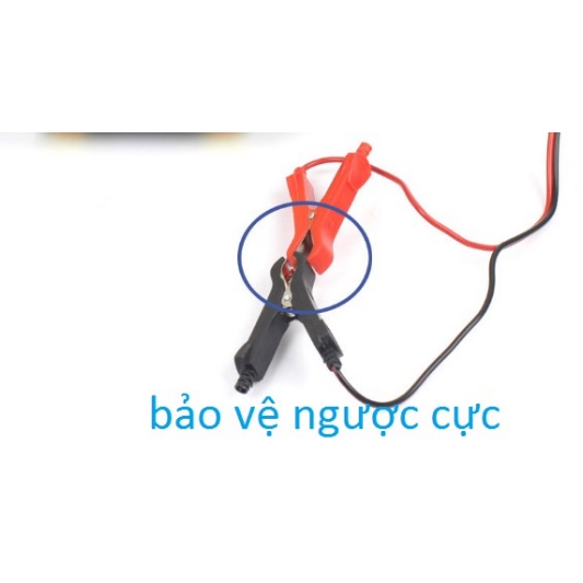 Sạc bình ắc quy 12V/6A 4-120AH có khử sunfat  sạc được cả bình khô và nước