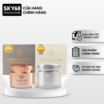 [MINI SZE] Hộp 2 Kem Dưỡng Trắng Da, Nâng Tone, Ngừa Lão Hóa Cre8Skin 20g x2
