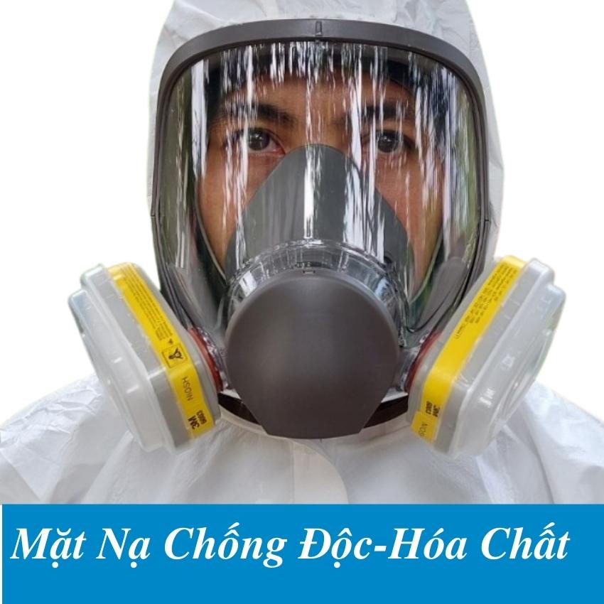 Bộ Mặt nạ phòng độc 3m6800 chống hóa chất,phun trừ sâu,khói bụi nhà máy đầy đủ phụ kiện
