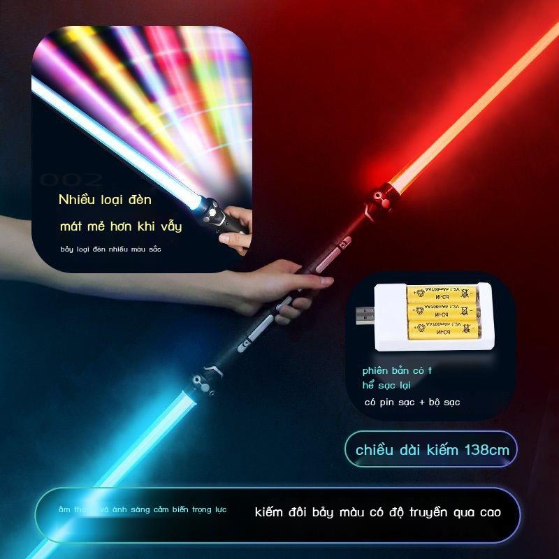 ( Sẵn)□Đồ Chơi Kiếm Ánh Sáng Light Saber - Gậy Ống LED - Kiếm Laze có đèn và âm thanh-Lvg8
