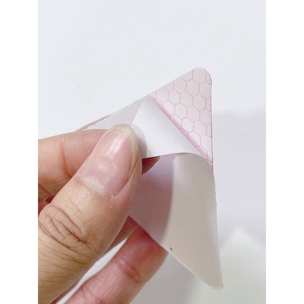 Tem tam giác🔺 phản quang dán đuôi dè sau xe máy 7x6.1cm, tem có sẵn keo