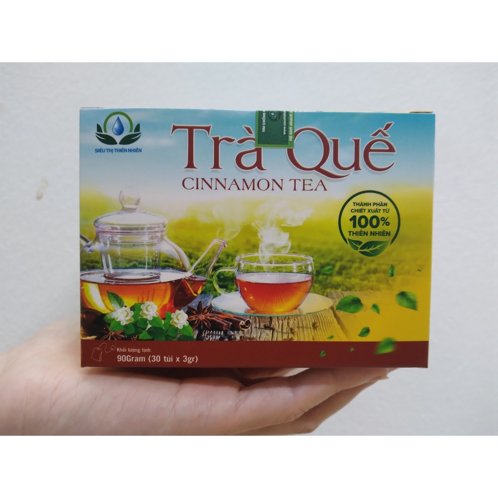 Trà Vỏ Quế hộp 30 Túi Lọc x 3Gram Siêu Thị Thiên Nhiên