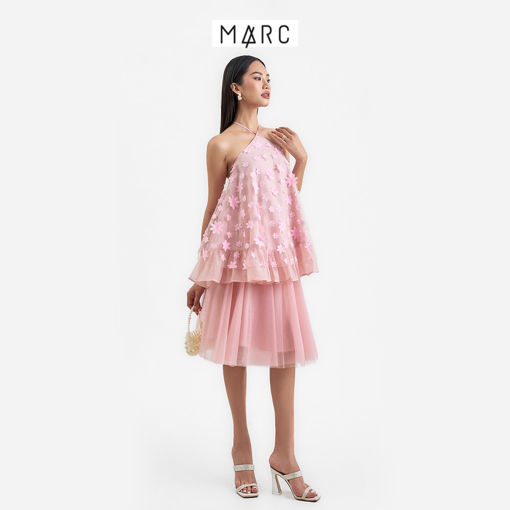 Áo dài cách tân nữ MARC FASHION dáng cổ yếm Như Ý TRSH120222