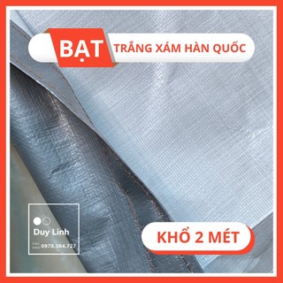 Bạt Xám Trắng Hàn Quốc Che Nắng Che Mưa Đa Dụng Định lượng 200gr/m2