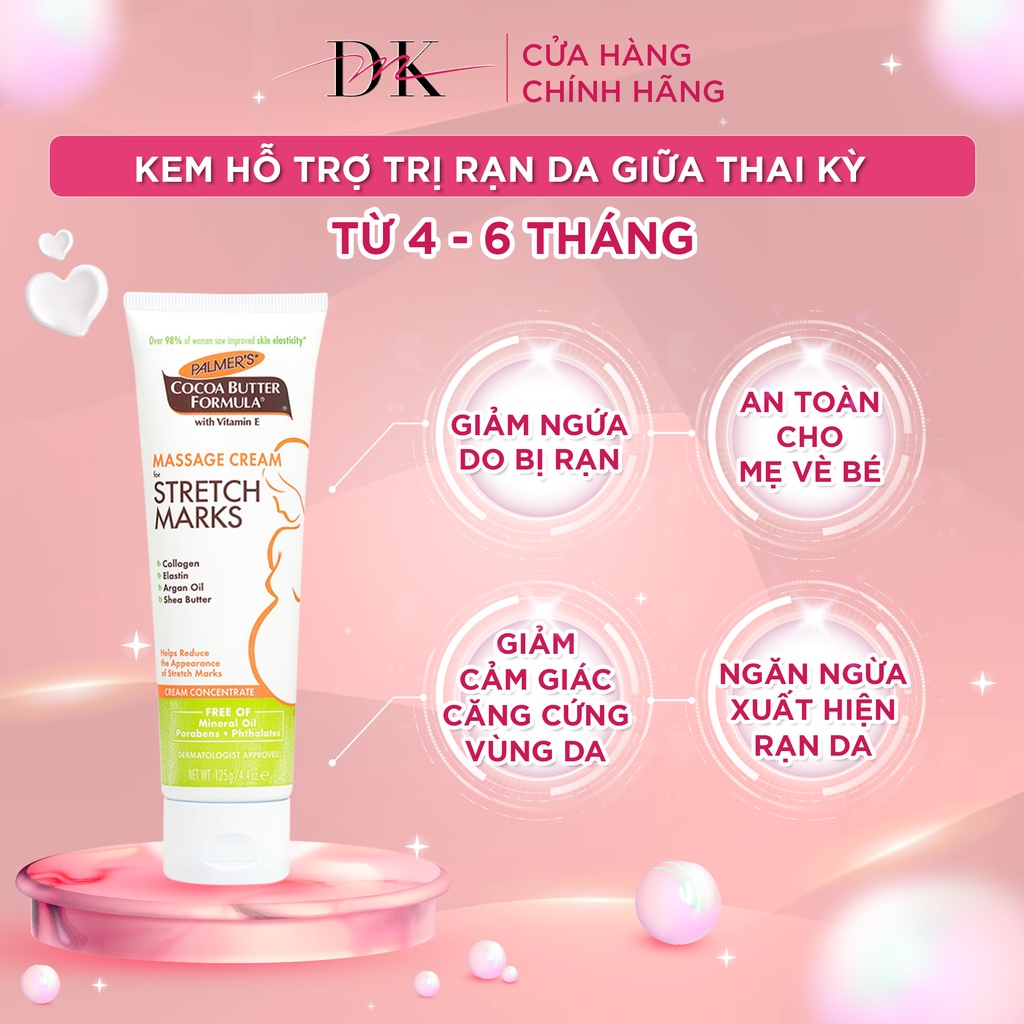 Kem Ngăn ngừa và làm giảm rạn da khi mang thai Palmer's 125gr
