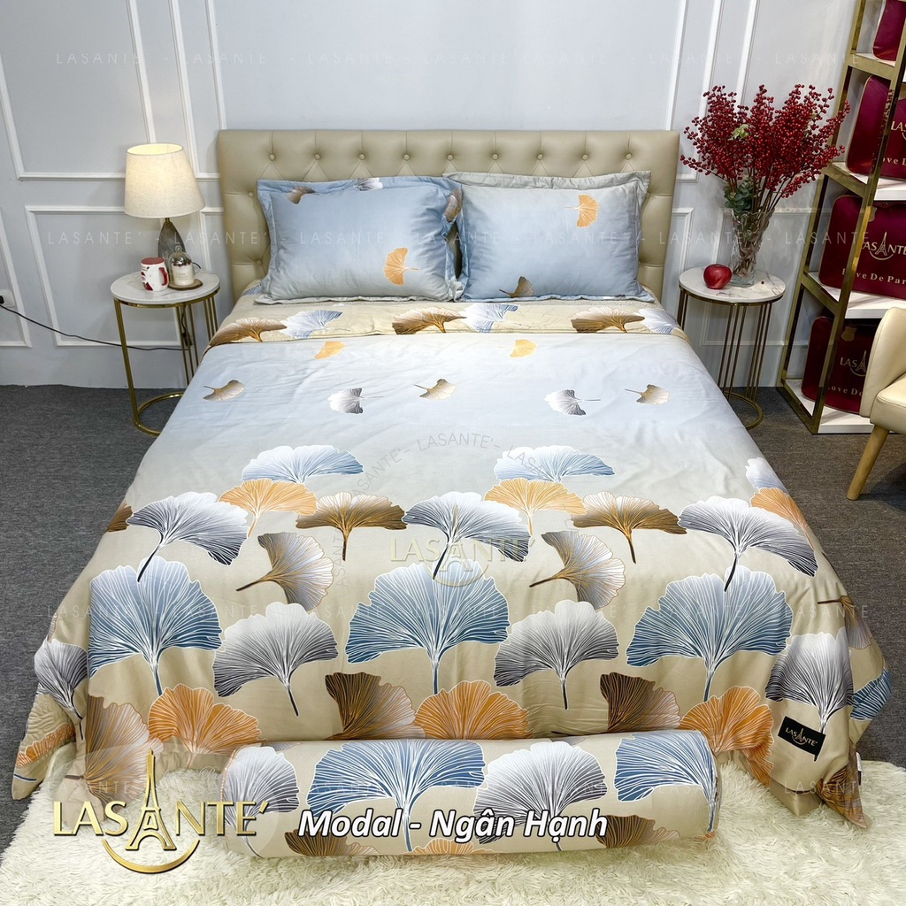 Bộ drap lụa Lasante Pháp kích thước 180*200 Modal và Tencel