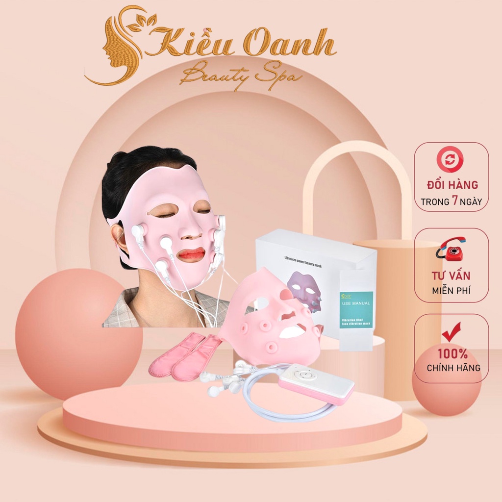 Mặt nạ nâng cơ Masage hồng ngoại bảo hành 12 tháng